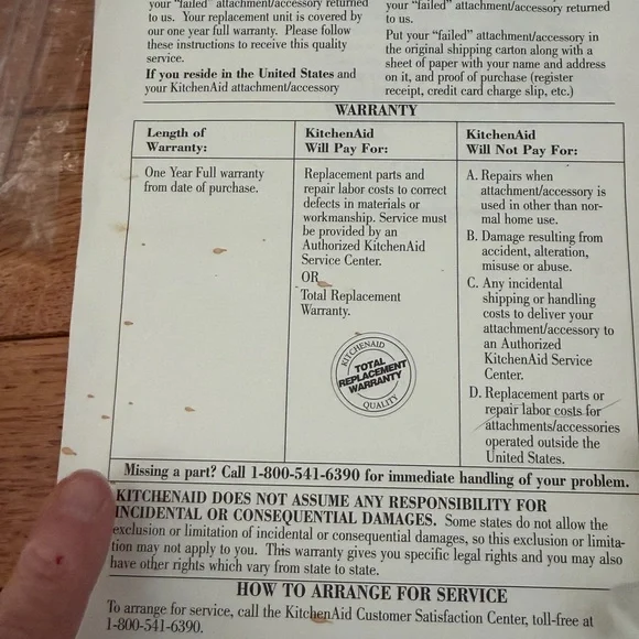 New in box KitchenAid White Fruit Vegetable Strainer parts Set mixer - Picture 4 of 8